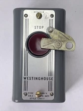 WESTINGHOUSE SD2 PB STATION STOP SINGLE UNIT WITH LATCH STANDARD DUTY 600V