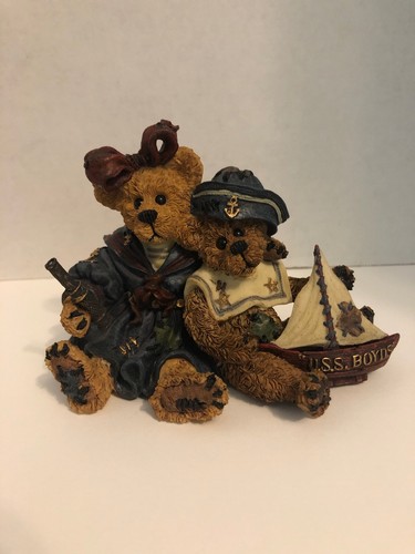 Boyd's Bears Collectibles Bearstone Collection Elvira & Chauncey Shipmates
