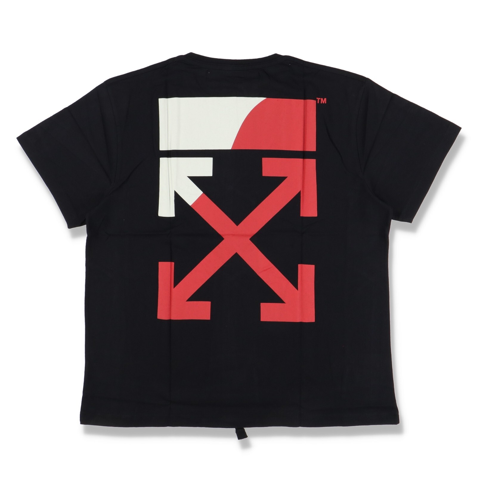Off-White Black and Red Split Arrows Oversized T-Shirt | Size M SS19 RRP $330