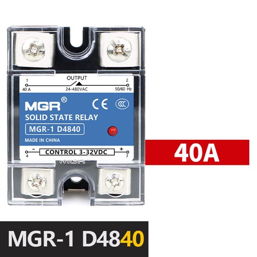 Relè a stato solido DC-AC monofase SSR 10A-150A ingresso 3-32V uscita 24-480V - Foto 7 di 12