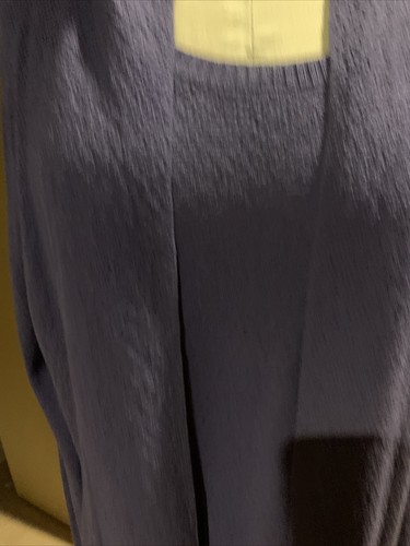 EILEEN FISHER PURPLE KNIT WOOL OPEN FRONT CARDIGAN TANK SWEATER SET TWINSET SZ.S - Picture 5 of 11