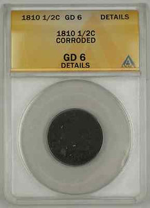1810-Classic-Head-Half-Cent-Coin-ANACS-Corroded-GD-6-Details
