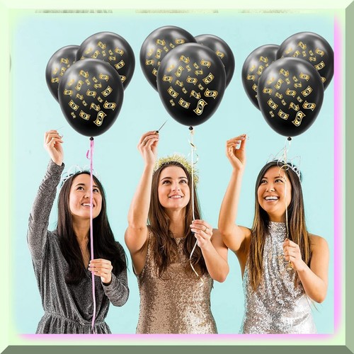Dollarschein Delight Party Deko Set - Geld Thema Geburtstag Banner, Latex Balloo - Bild 3 von 7