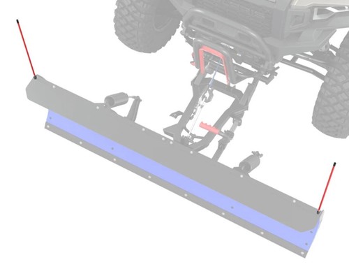 Marcadores de arado glaciar Polaris XPEDITION 2024-2026 2890649 NUEVOS genuinos - Imagen 2 de 3