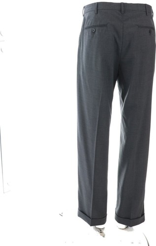 Lands' End Wool Dress Pants Dark Charcoal 33 NWOT (404) - Picture 5 of 8