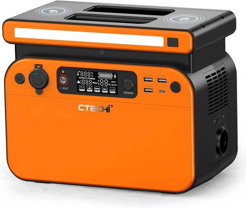 CTECHi Tragbare Powerstation 518Wh/500W, Solar Generator mit LifePO4 Batterie - Bild 1 von 8