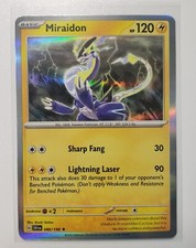 Holo Rare  Miraidon - 080/198  Scarlet & Violet Base Set Pokemon TCG