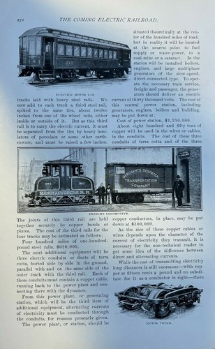 1899 Coming Electric Railway Elevated Trains Electric Locomotives illustrated - Picture 3 of 4