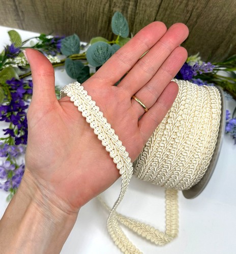 15mm scrolled gimp braid trim upholstery costume dress lampshade bag PER METRE - Picture 10 of 50