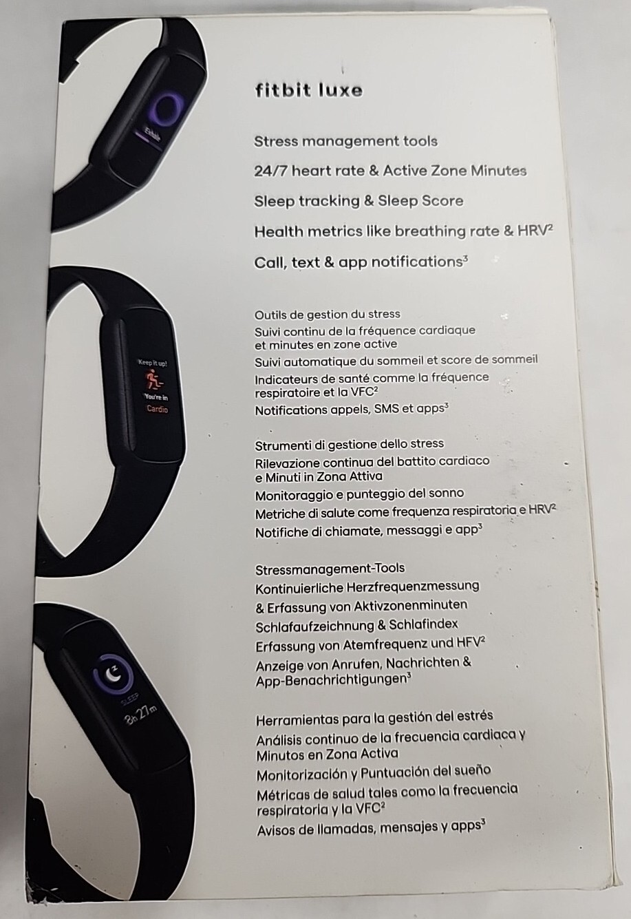 Fitbit Luxe Activity Tracker Black/Graphite Stainless Steel