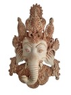 Ganesha Mask 16" with Gemstone Work Wall hanging Sculpture wall Decor Religious