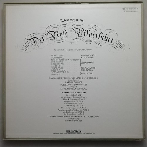 EMI 2 LP box 1C 193-28 842/43 Q: Schumann - Der Rose Pilgerfahrt / de Burgos - Picture 2 of 4