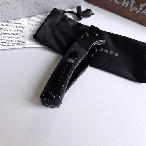 Axis New Large Benchmade Classic Black Crooked River Folding Knife | 15085 - Picture 6 of 8