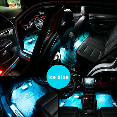 Strisce LED Per Interni Auto SHENKENUO – 36 LED RGB, Telecomando, IP65 – 4 Pezzi