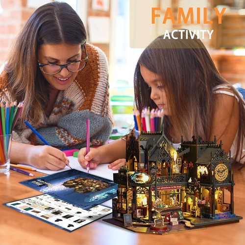 DIY Dollhouse Miniature Kit with Furniture & LED Lights for Creative Home Decor - Picture 8 of 11