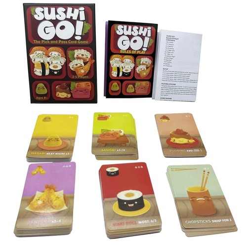 Interactive Game Sushi Go Card Game Family Party Sushi Go Pick And Pass Card UK - Picture 3 of 12