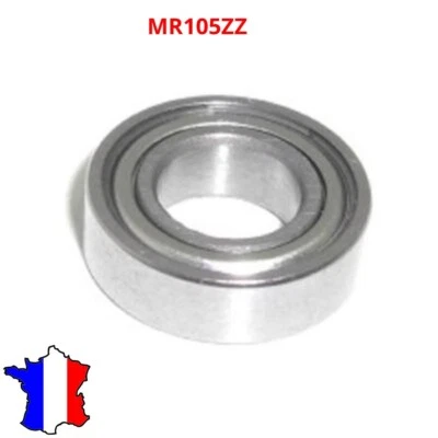MR105zz roulement à billes en acier, dimension : 5x10x4 mm Bearing ball abec 3
