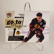 2009-10 (BLACKHAWKS) Ultra Go To Players #GT5 Jonathan Toews