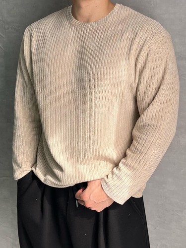 Men's Long Sleeve T-Shirt Classic Casual Baggy Stripes Shirts - Bild 4 von 9