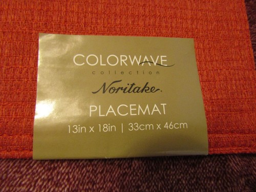NWT Bed Bath & Beyond Noritake Colorwave Collection 13x18" Placemat (SET OF 6) - Picture 3 of 9