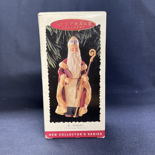 1995 Hallmark Keepsake St. Nicholas 1st of Christmas Visitors Ornament NIB - Picture 1 of 4