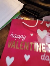 NEW Valentine's Day Design Gift Paper Bags 12 X 9