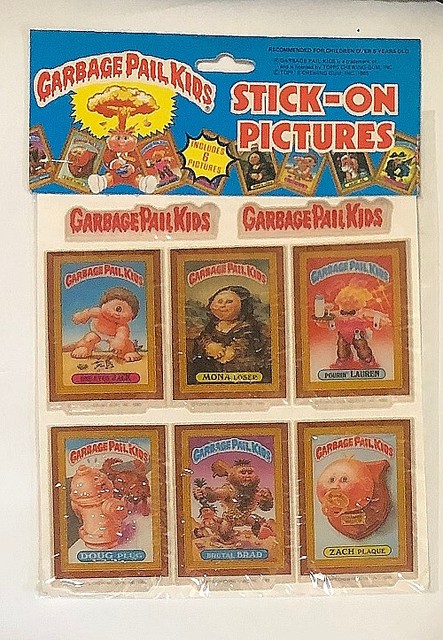 1985 Garbage Pail Kids Stick-On Pictures Sealed Puffy Stickers 12 / 12 Different 1985 Garbage Pail Kids Stick-On Pictures Sealed Puffy Stickers 12 / 12 Different