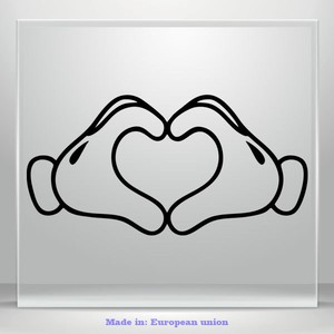 Heart-Hand-Love-Vinyl-Decal-Sticker-Mickey-Minnie-Mouse-Car-Window-Laptop-Tablet