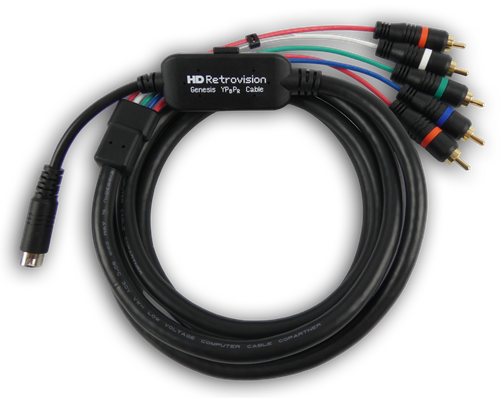HD Retrovision Genesis / Mega Drive 2 YPbPr Component Cable PS1 MD1 Saturn Adap. - Bild 1 von 12