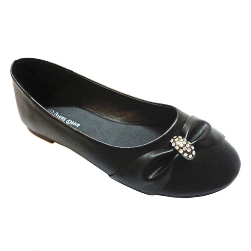 Girls Dress Shoes Bow Slip-on Ballet Flats (Little Kid/Big Kid) School Shoes - Picture 2 of 10
