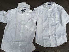 New lot of 2 Boys FRENCH TOAST FORMAL UNIFORM WHITE BUTTON DOWN Shirts 16H-18H