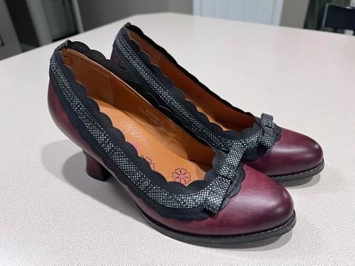 SPRING STEP L'Artiste "Kirstie" braune Leder Pumps Gr. 38