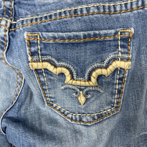 Studio 5 Jeans Size 26x32 (28x30) Womens Skinny Boot Cut Low Rise Medium Wash - Picture 7 of 13