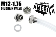 Compact Stainless Steel Quick Oil Drain Valve Plug - M12X1.75 Chevrolet
