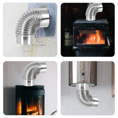 Stainless Steel Elbow Chimney Heating Stove Extension - Imagen 4 de 12