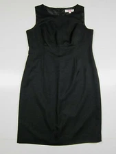 NWT 9&Co. Black Sleeveless Drop Waist Suit Office Tunic Sheath Dress Women 12