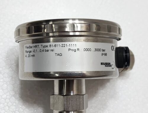 Bourdon Haenni Flexbar Hrt 81-611-221-1111 Druck Sender -0.1 0.4 Stange - Picture 2 of 8