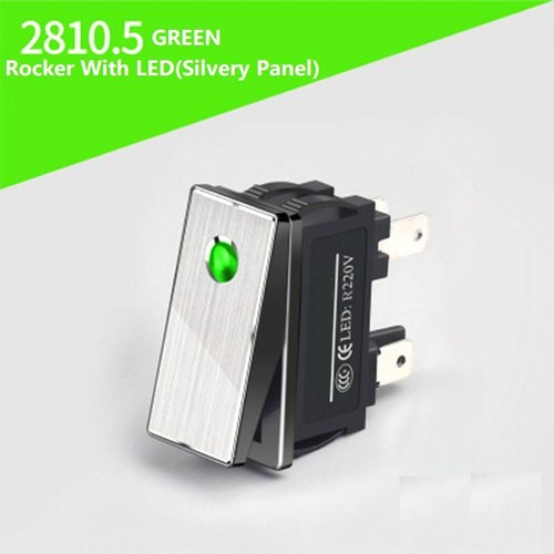 5Pcs rocker switch 2NO waterproof with light red and green24V220V metal material - Picture 14 of 16