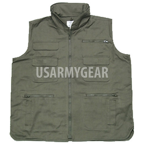 Nuevo Chaleco Militar Ejército Exterior OD VERDE Camuflaje Multi Bolsillo Cuello Ranger M - Imagen 5 de 11