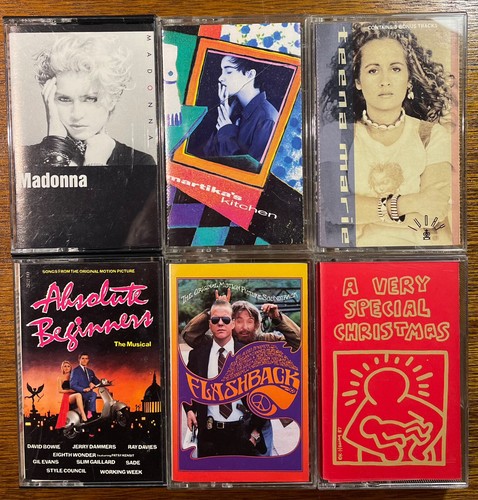 80/90s Cassette Bundle - Var Artist - MADONNA, TEENA MARIE, MARTIKA, DAVID BOWIE - Bild 1 von 4