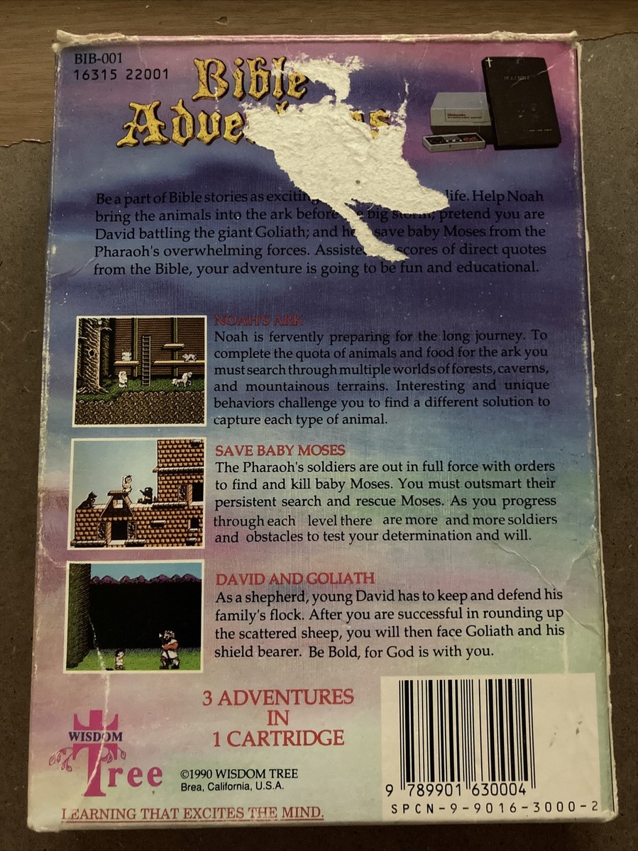 アート・デザイン・音楽 La Bible NINTENDO ENTERTAINMENT SYSTEM Bible Adventures (Nintendo Entertainment System, 1990) NES