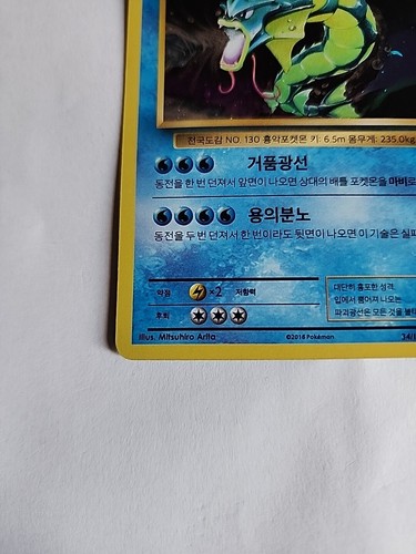 Pokemon Korean Gyarados 34/100 Holo Rare - Picture 7 of 21