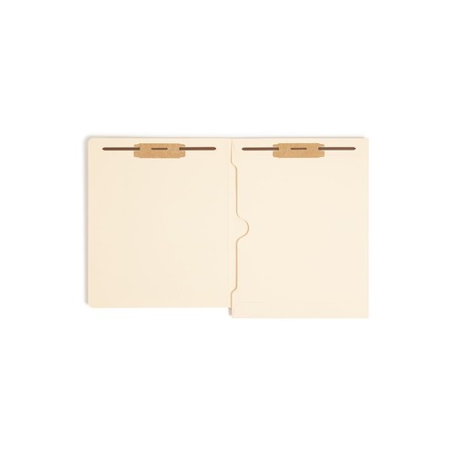 Smead Reinforced End Tab Pocket Folder Two Fasteners Letter Manila 50/Box 34101 - Picture 4 of 4