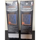 Huntington Home Halloween LED Hanging Taper Candles Set of 6 w/ Remote x 2 boxes