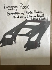 WeiSen Black Detachable Tour Pack Luggage Rack TwoUp Tour Pak Mount Quick-Detach