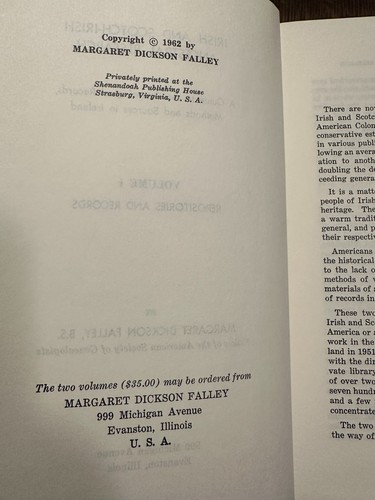 Irish and Scotch-Irish Ancestral Research by Margaret Dickson Falley GENEALOGY - Picture 8 of 16