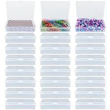 24PCS Playing Card Case Clear Plastic Gaming Game Card Holder Organizer, Snap...