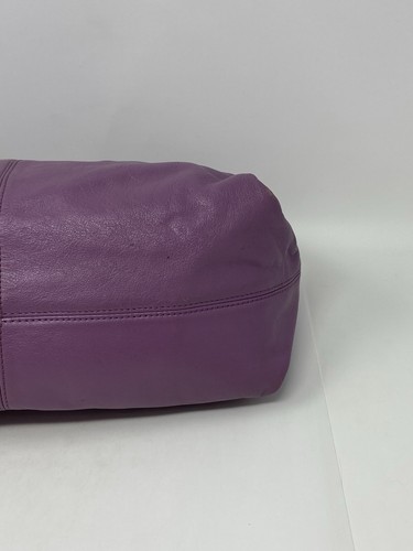 "Bolso de hombro de cuero púrpura Ashley Hobo COACH M1261-F19761 13""x6,5""x4,5""" - Imagen 15 de 19