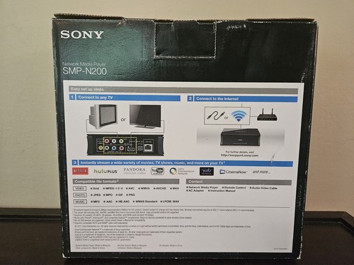 Sony SMP-N200 Digital HD Media Streamer Wireless WiFi Netflix Hulu YouTube NEW - Picture 3 of 3