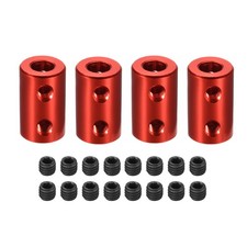 Rigid Coupling Copper [for 3D Printer]-5mm-5mm L20xD12/Dark Red/4 Pack